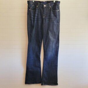 Rock & Republic Jeans Womens Size 10 Kasandra Bootcut Dark Wash Distressed